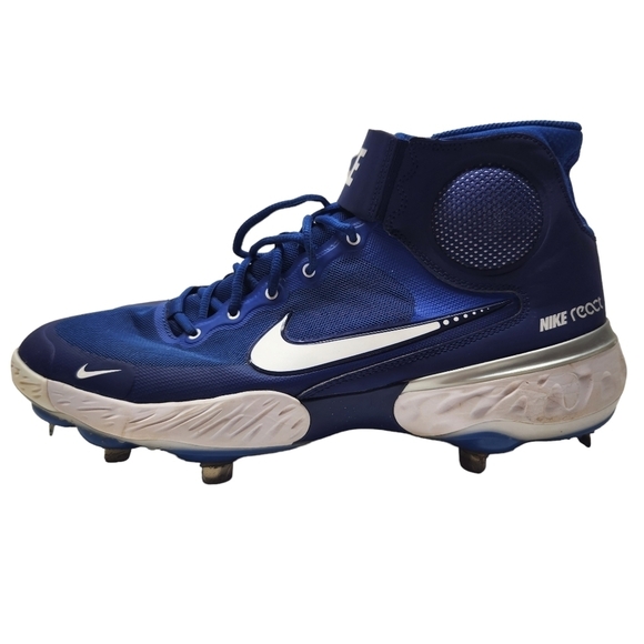 Nike Alpha Huarache Elite 3 Mid Baseball Cleats Royal Blue, Size 13 - Picture 1 of 13